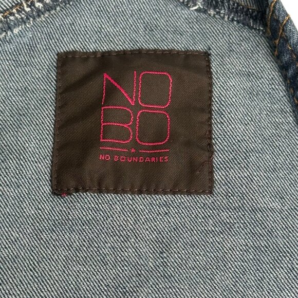 No Boundaries Blue Denim Overall with Adjustable Straps - Picture 8 of 9